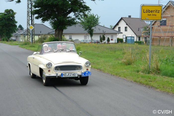 Bild: Vom ersten Kontrollpunkt kommend, ging die Fahrt weiter in Richtung Dessau.