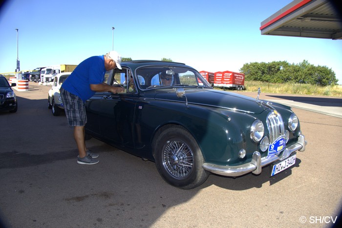 Bild: Zielpunkt der Tagesfahrt mit Kartenabgabe war der neue Total-Autohof in Oppin (b.Halle).