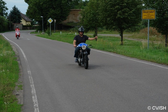 Bild: Die Fahrt führte auch durch die Ortschaft Beyersdorf.