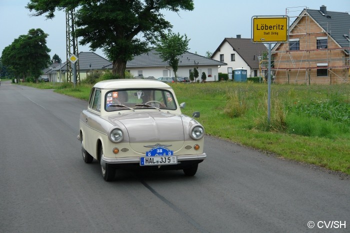 Bild: Vom ersten Kontrollpunkt kommend, ging die Fahrt weiter in Richtung Dessau.