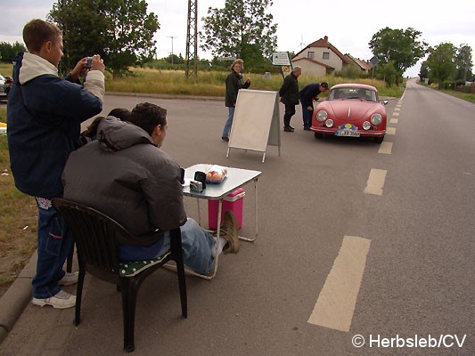 Bild: Sonderprüfung in der Ortschaft Glebitzsch: Hier hieß es Fahren nach Zeit.