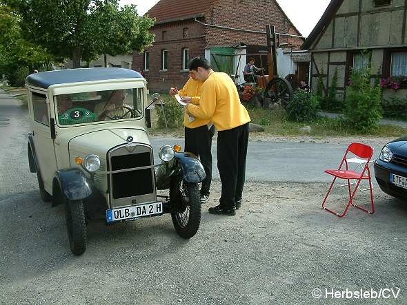 Bild: Im Ort Tornau v. d. Heide erfolgte eine Durchfahrtskontrolle.